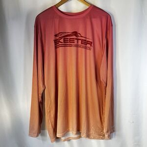 Skeeter Fishing Long Sleeve Shirt Men's Sz 2XL UPF 50+ Sun Protection Red